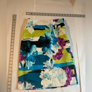 Multicolor Worthington floral dress purple blue white green blue black